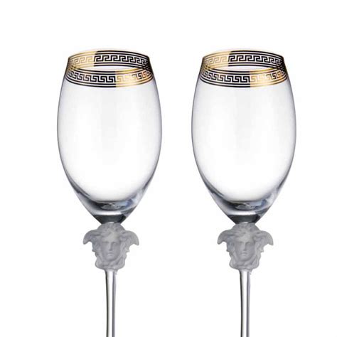 versace wine glass set.